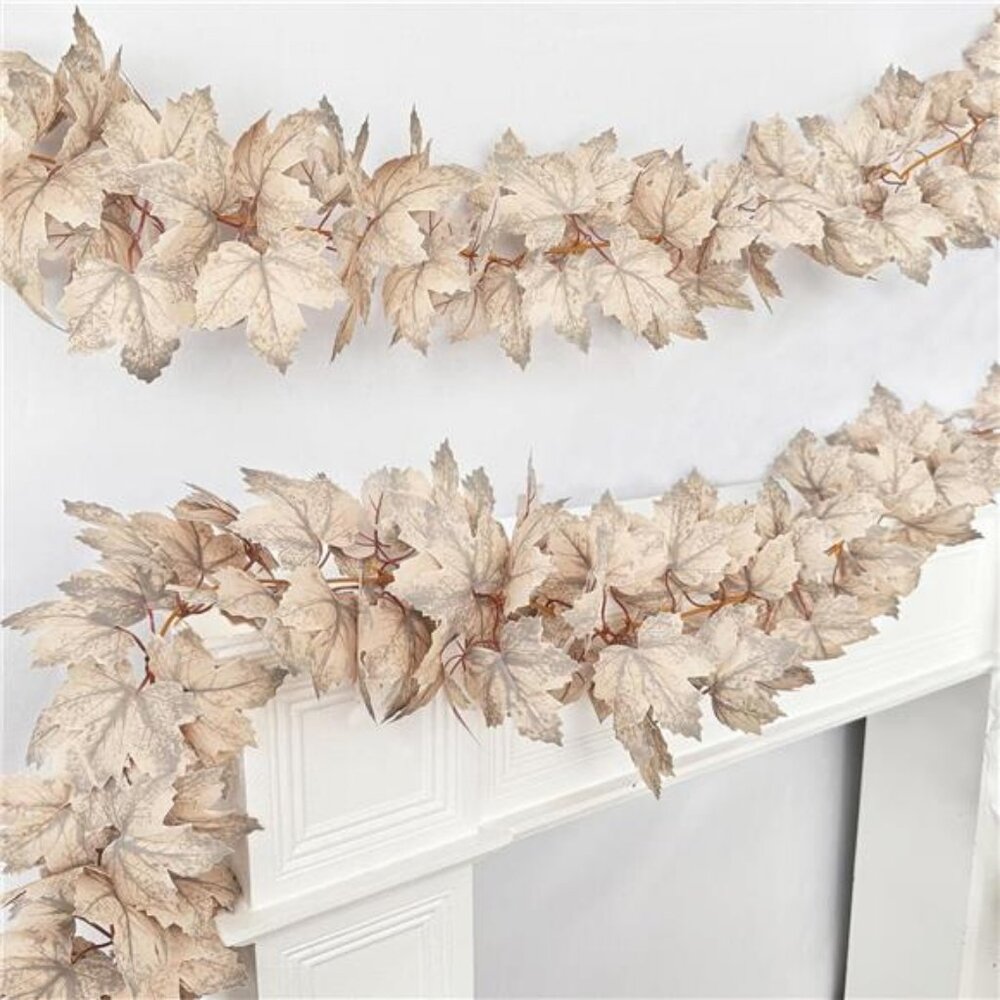 2 Pack 6Ft Fall Garland Fall Decorations for Home Fall Decor Maples Leaves